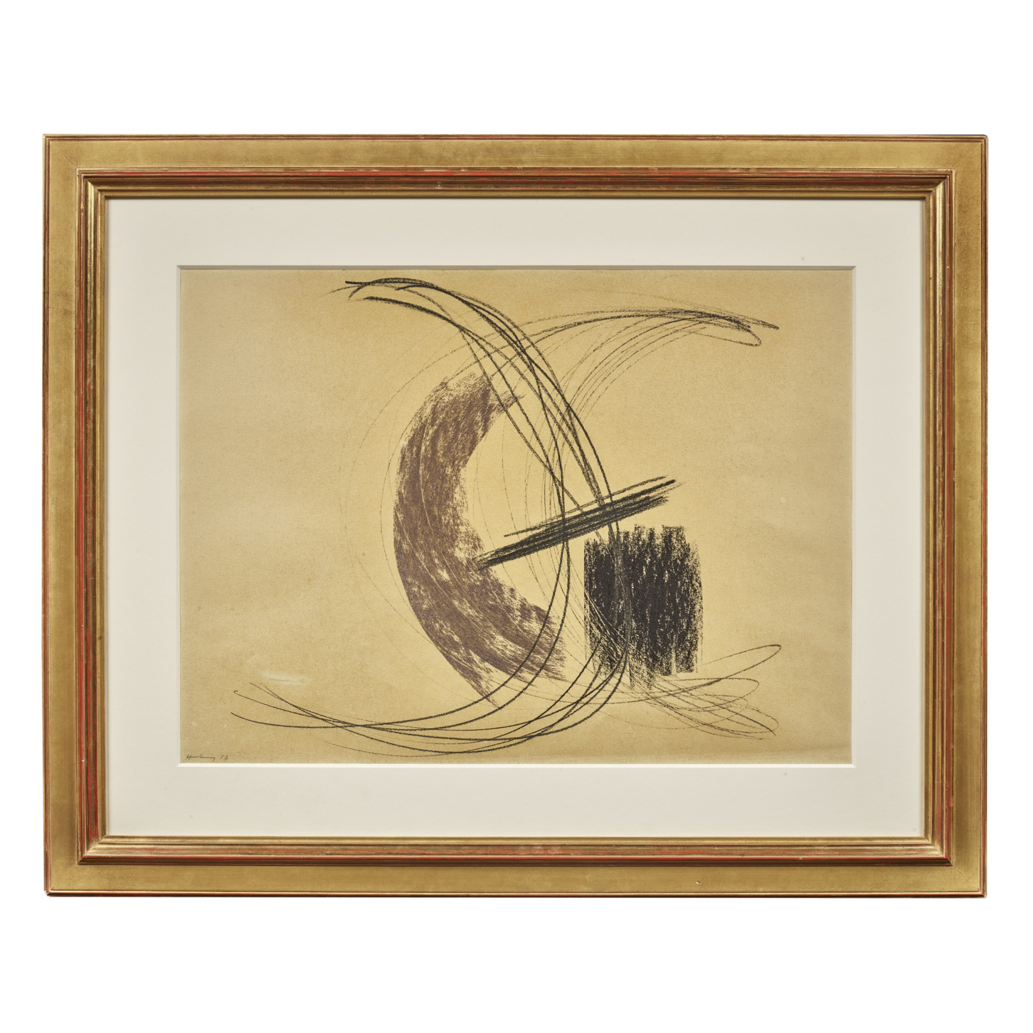 Hans Hartung dessin 1952-26 Cadre